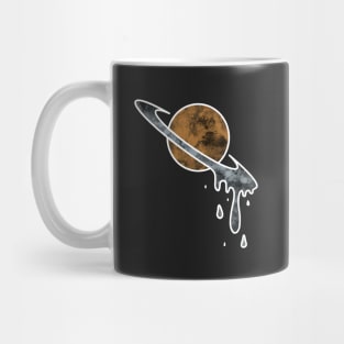 Planet with dripping ring Mug